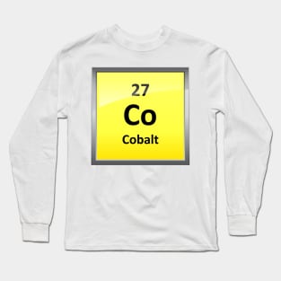 Cobalt Element Symbol - Periodic Table Long Sleeve T-Shirt